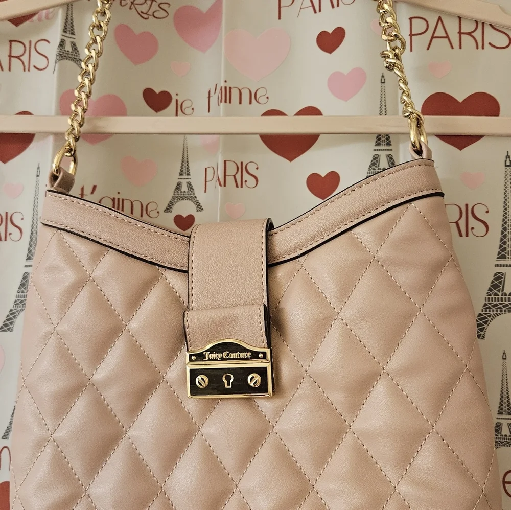 JUICY COUTURE BLUSH CROSSBODY/SHOULDER BAG. - Picture 2 of 5